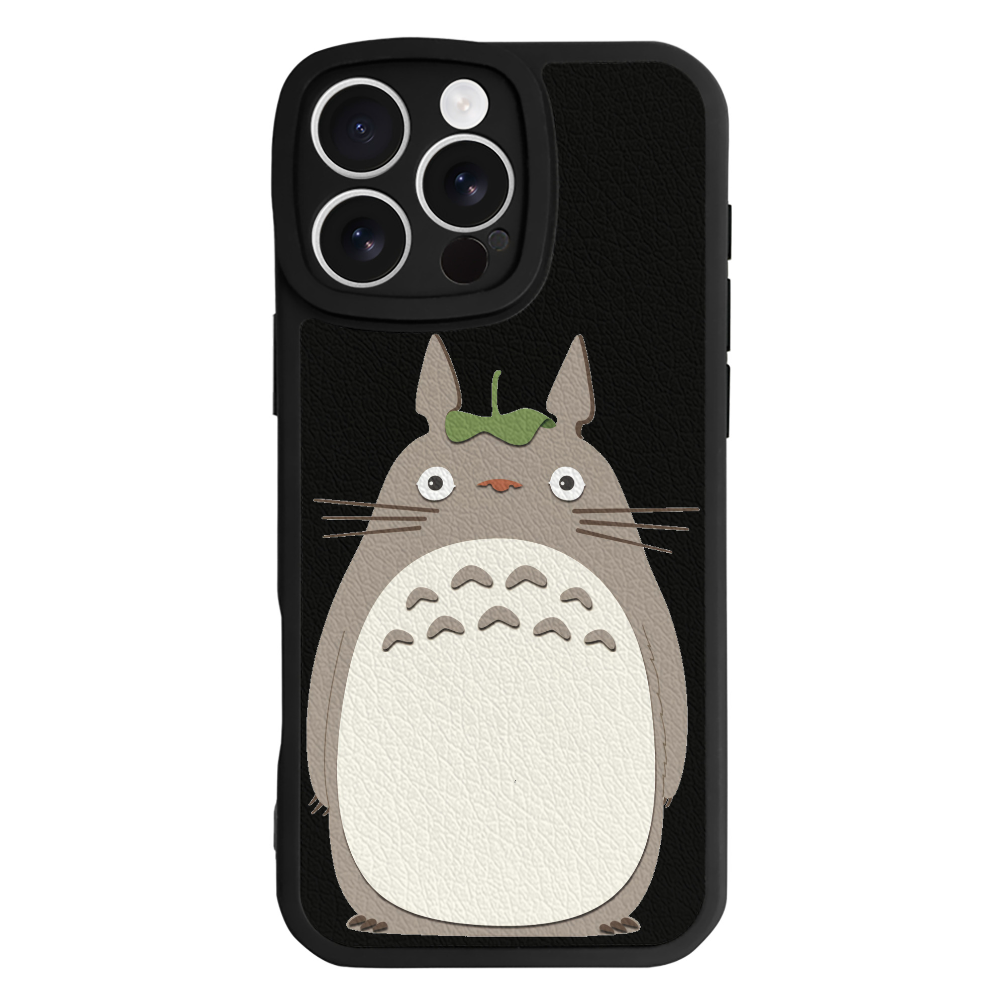 （画像用） となりのトトロ 草壁メイ 草壁サツキ My Neighbor Totoro Satsuki Kusakabe Mei Kusakabe 【iPhone 16シリーズ対応】シリコンスマホケース（レザー調） 材質：シリコン